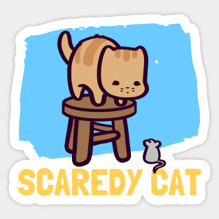 Scaredy Cat Sticker